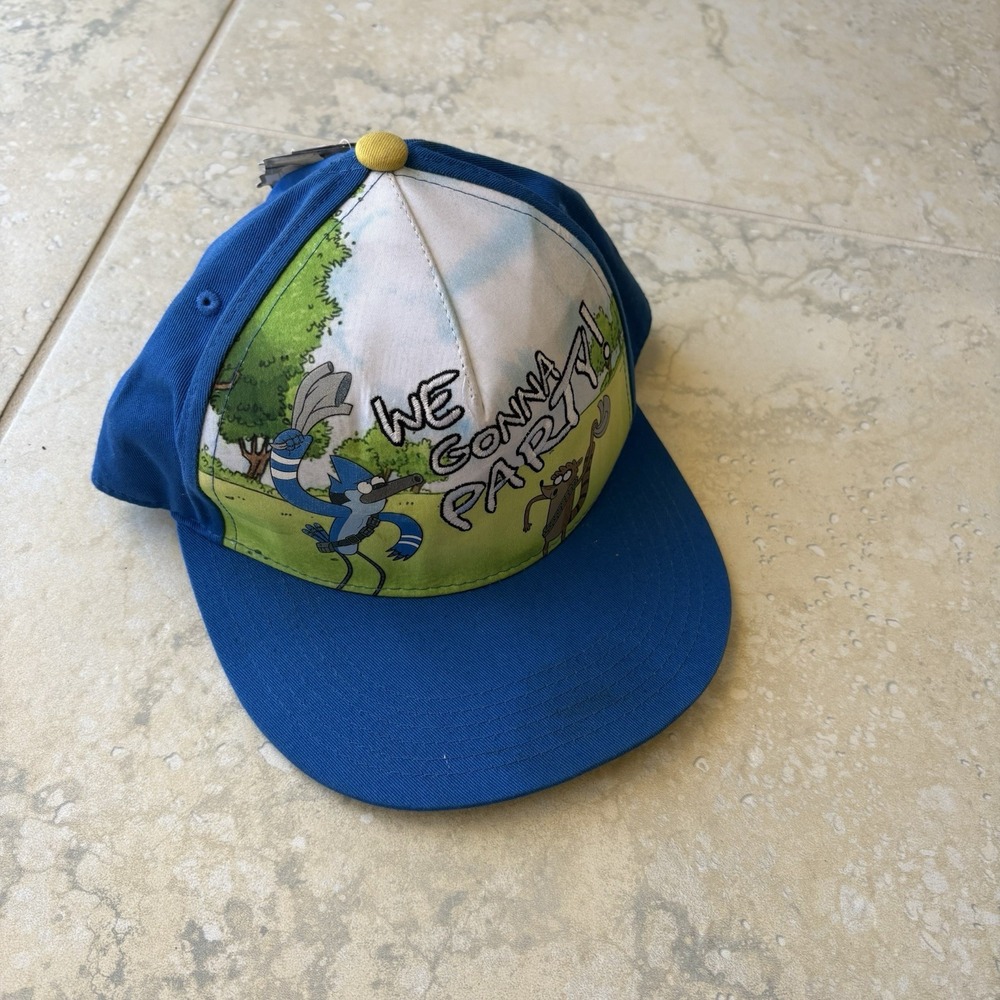 Cartoon Network Regular Show Snapback Hat Cap We Gonna Party Mordecai Rigby New